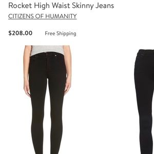 Citizen Of Humanity Rocket Slick High-Rise Skinny